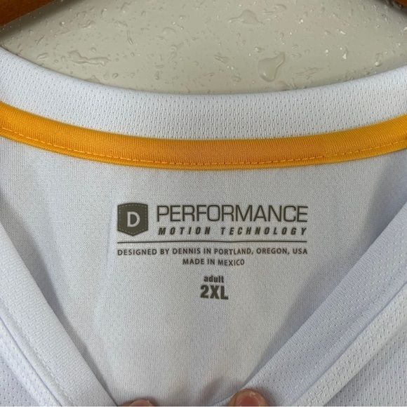 🦋Performance Motion Technology White Short Sleeve T-Shirt Golf Golfing Putt 2XL - Picture 3 of 5